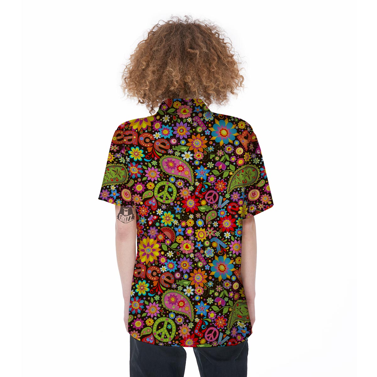 Hippe Peace Women's Short Sleeve Shirts-grizzshop