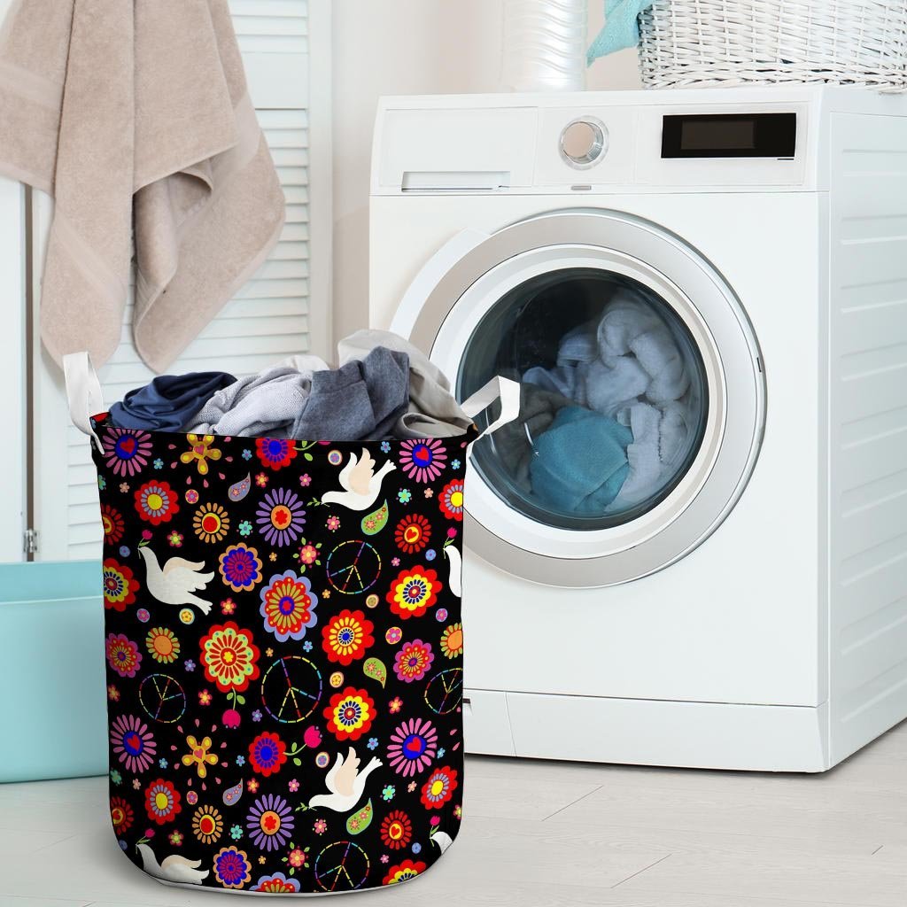 Hippie And Drove Laundry Basket-grizzshop