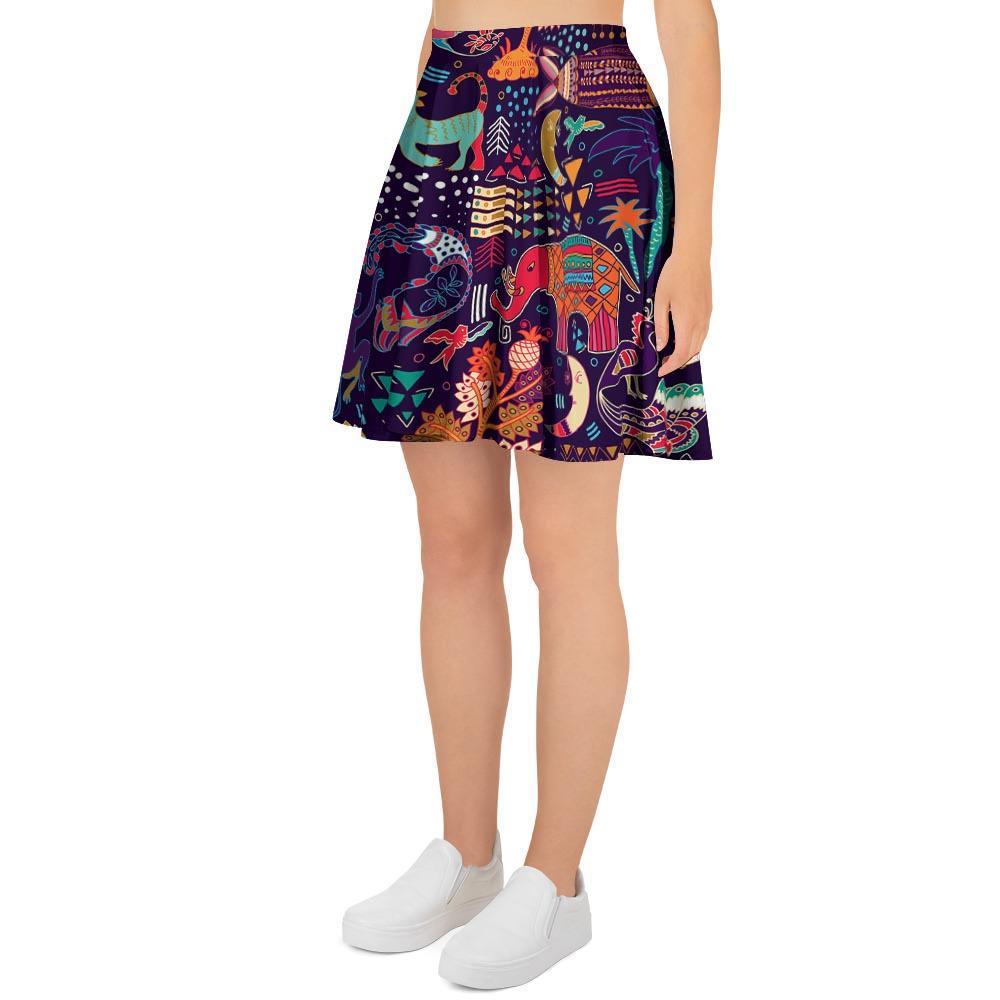 Hippie Aztec Women's Skirt-grizzshop