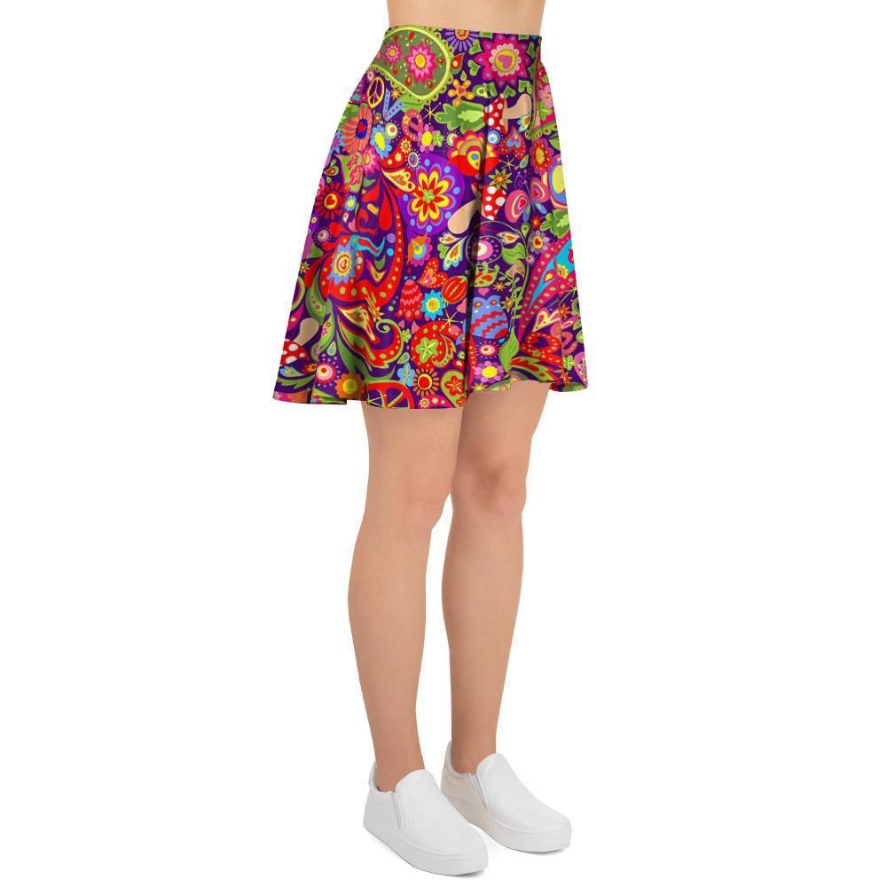 Hippie Paisley Women's Skirt-grizzshop
