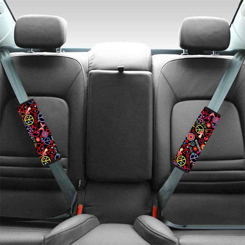 Hippie Peace Sign Seat Belt Cover-grizzshop
