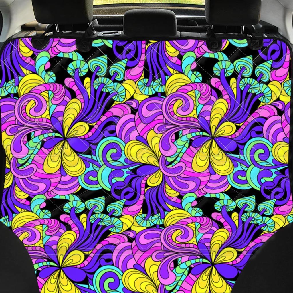 Hippie Psychedelic Mushroom Pet Car Seat Cover-grizzshop