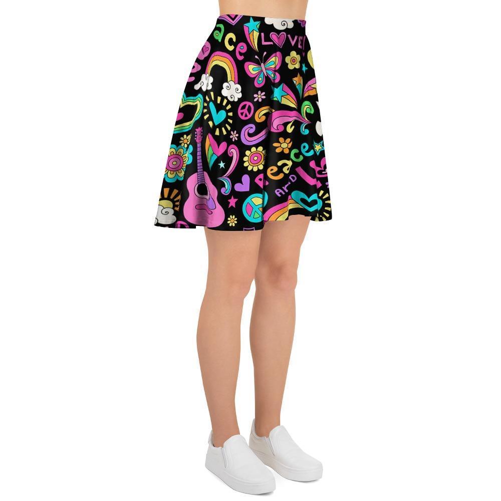 Hippie Retro Women's Skirt-grizzshop