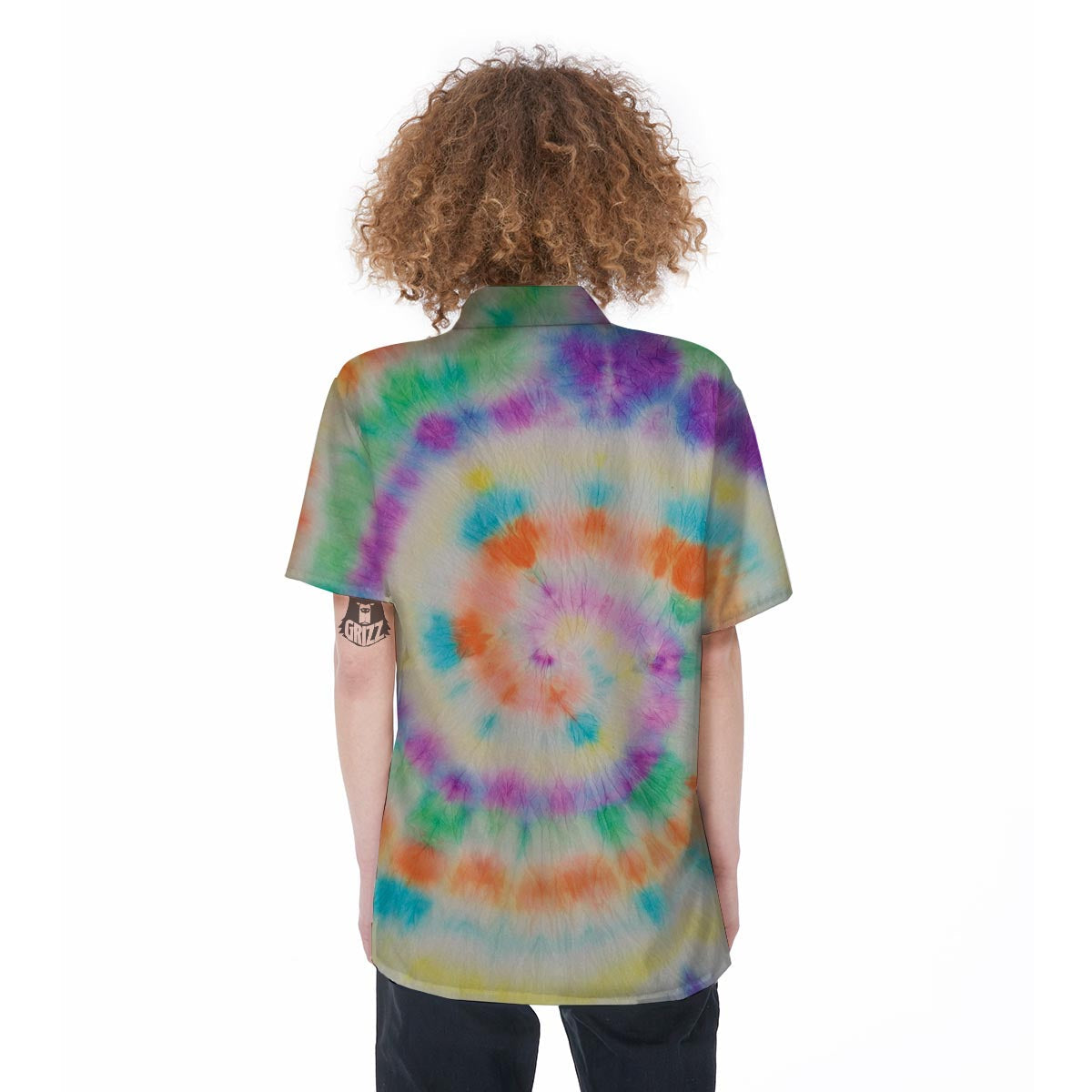 Hippie Tie Dye Women's Short Sleeve Shirts-grizzshop