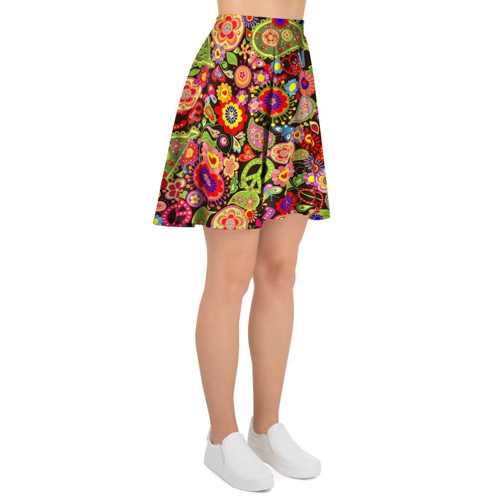Hippie Trippy Women's Skirt-grizzshop