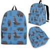 Hippo Pattern Print Backpack-grizzshop