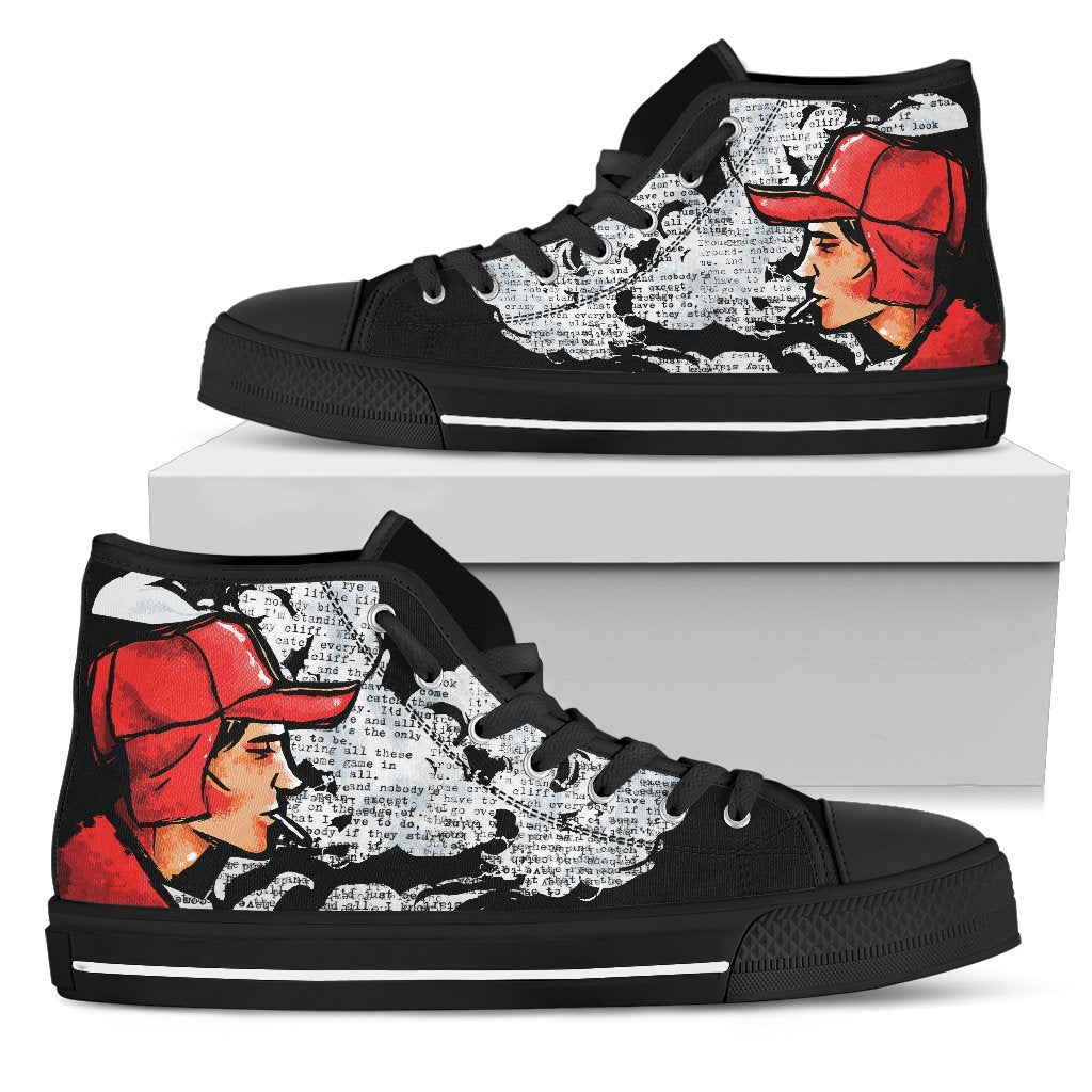 Holden Caulfield Men's Classic High Top Canvas Shoes-grizzshop