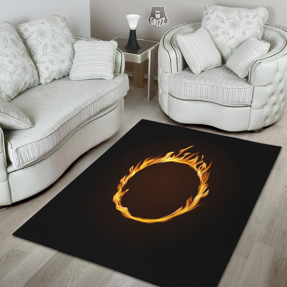 Hole Burning Print Floor Mat-grizzshop