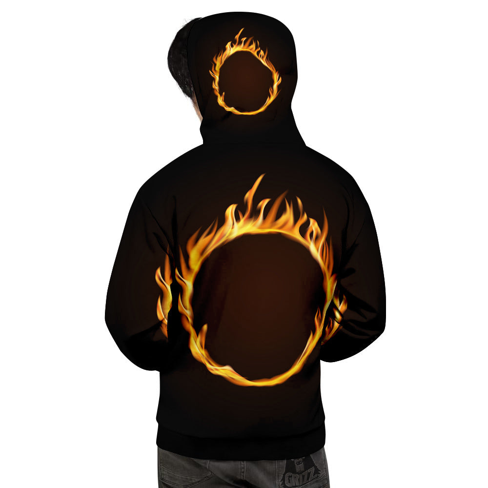 Hole Burning Print Men's Hoodie-grizzshop