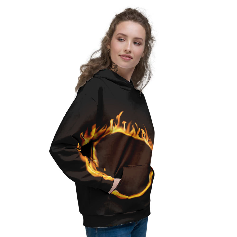 Hole Burning Print Women's Hoodie-grizzshop