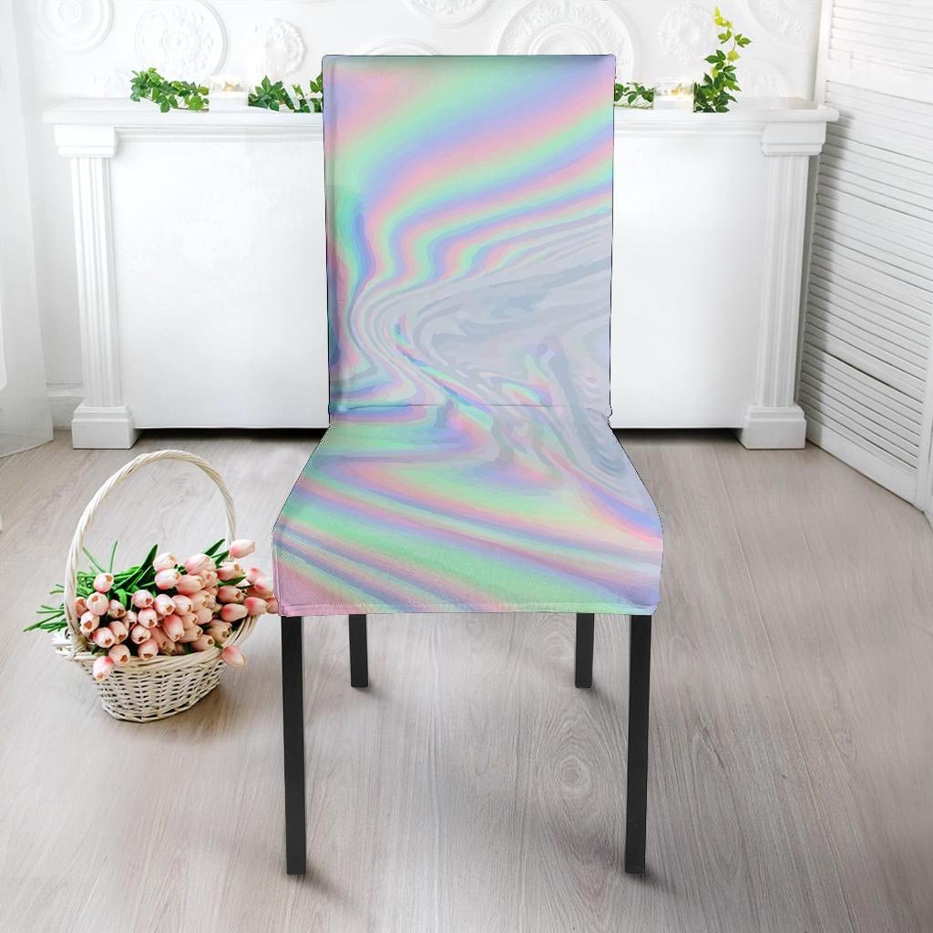 Holographic Abstract Chair Cover-grizzshop