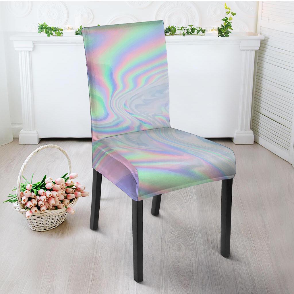 Holographic Abstract Chair Cover-grizzshop