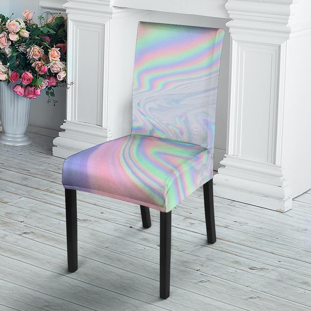 Holographic Abstract Chair Cover-grizzshop
