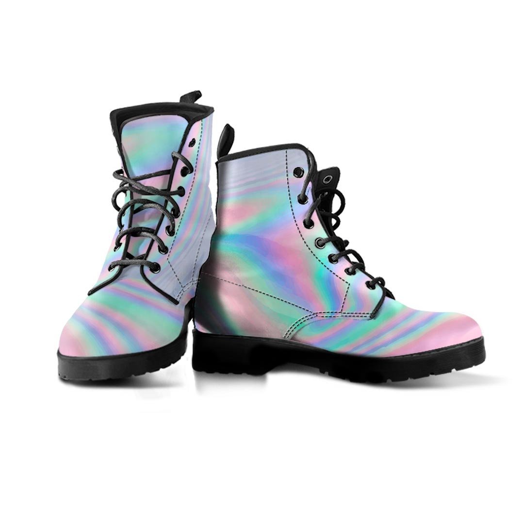 Holographic Abstract Men's Boots-grizzshop