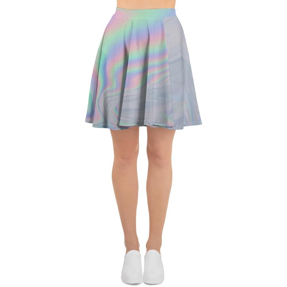 Holographic Abstract Women's Skirt-grizzshop