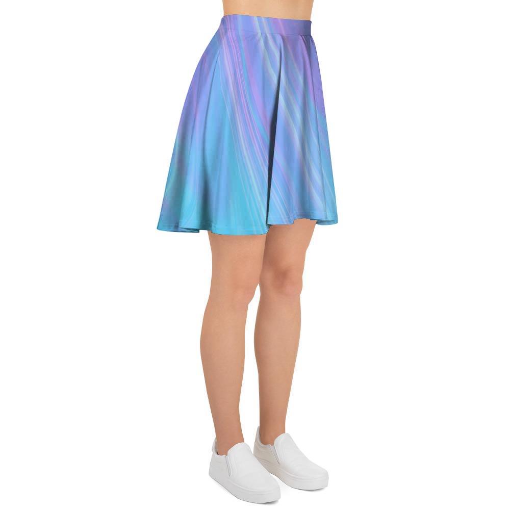 Holographic Print Women's Skirt-grizzshop