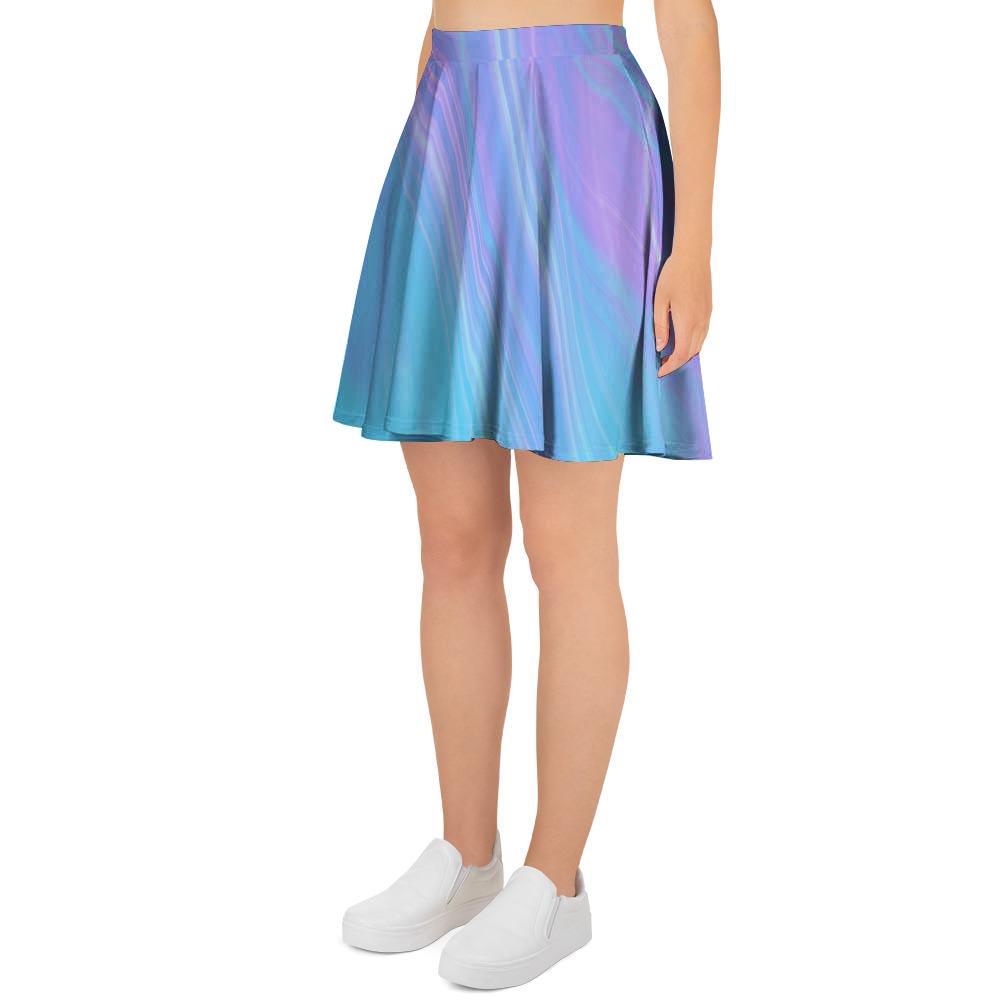 Holographic Print Women's Skirt-grizzshop