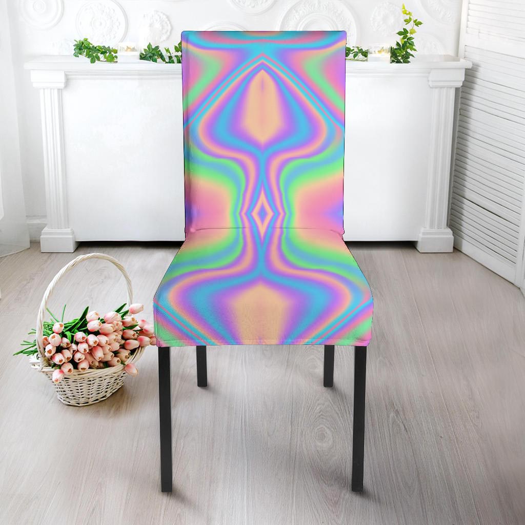 Holographic Trippy Chair Cover-grizzshop