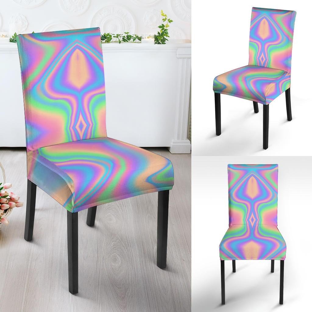 Holographic Trippy Chair Cover-grizzshop
