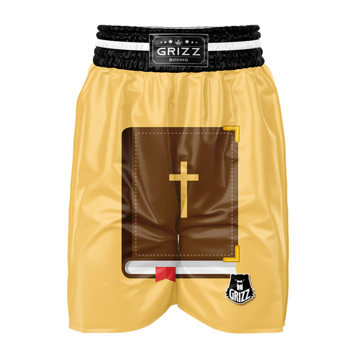Holy Bible Christian Print Boxing Shorts-grizzshop