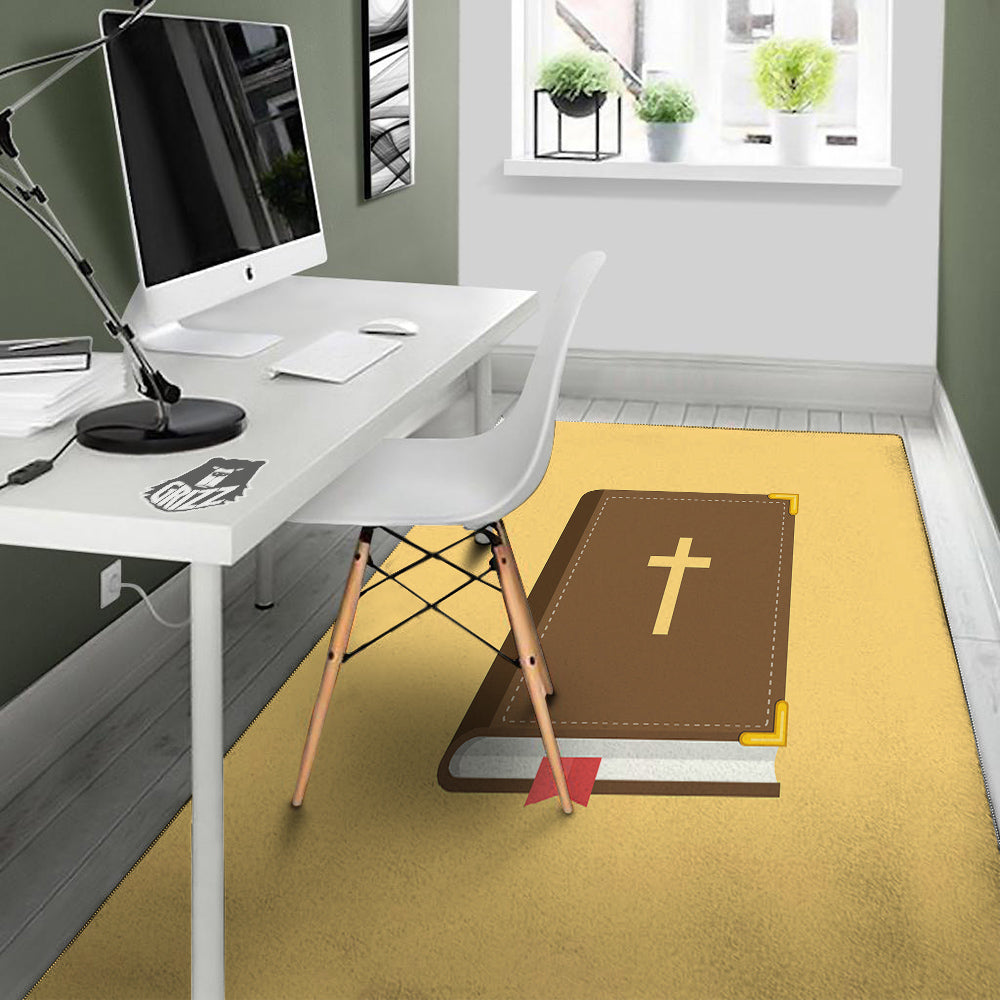 Holy Bible Christian Print Floor Mat-grizzshop
