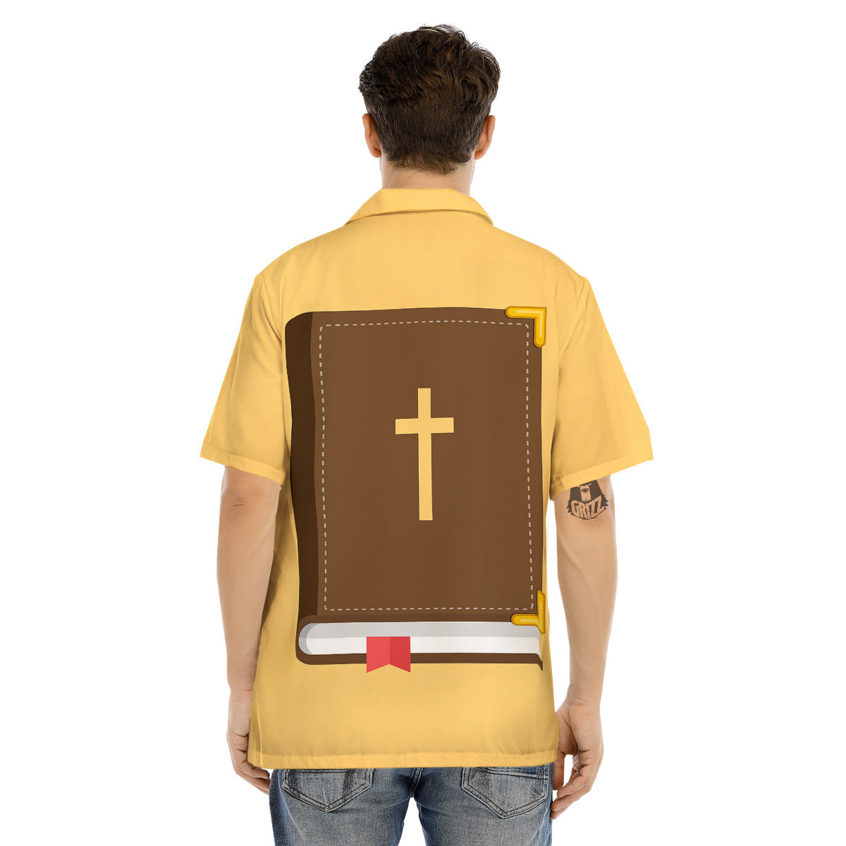 Holy Bible Christian Print Men's Hawaiian Shirt-grizzshop