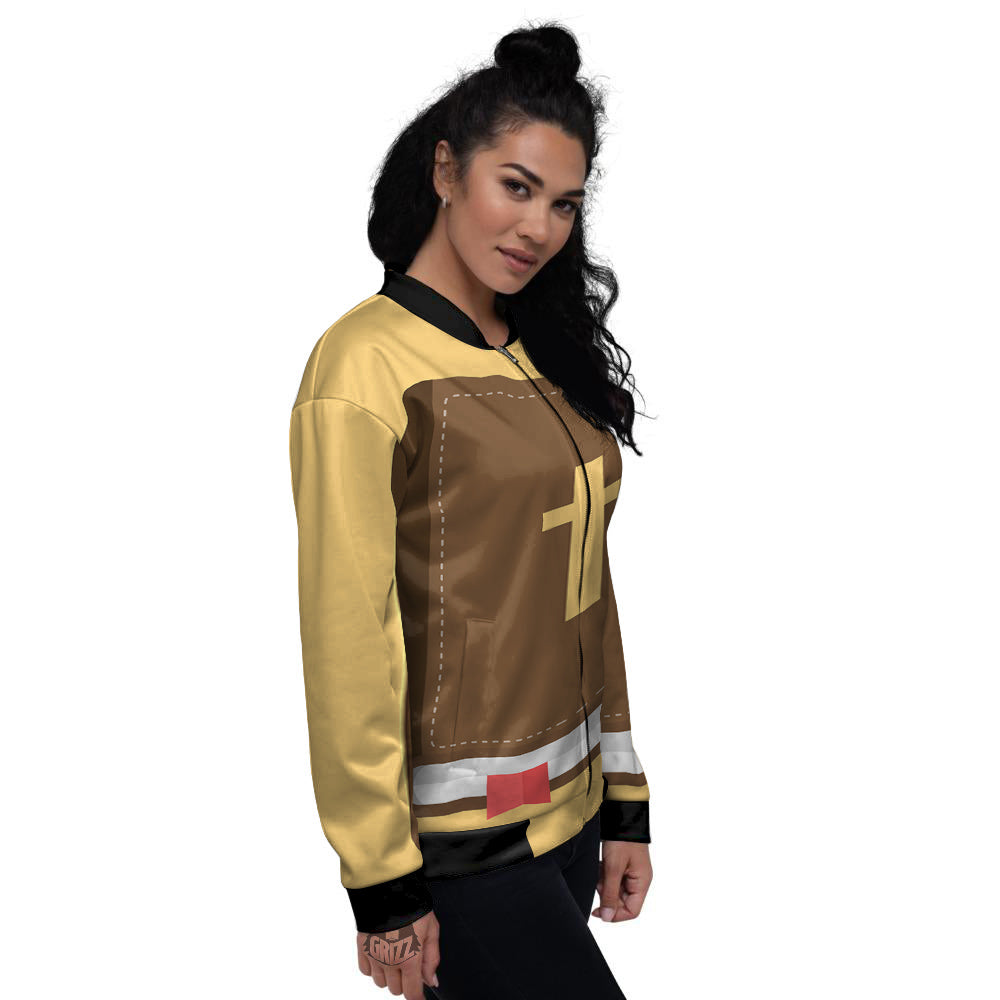 Holy Bible Christian Print Women's Bomber Jacket-grizzshop