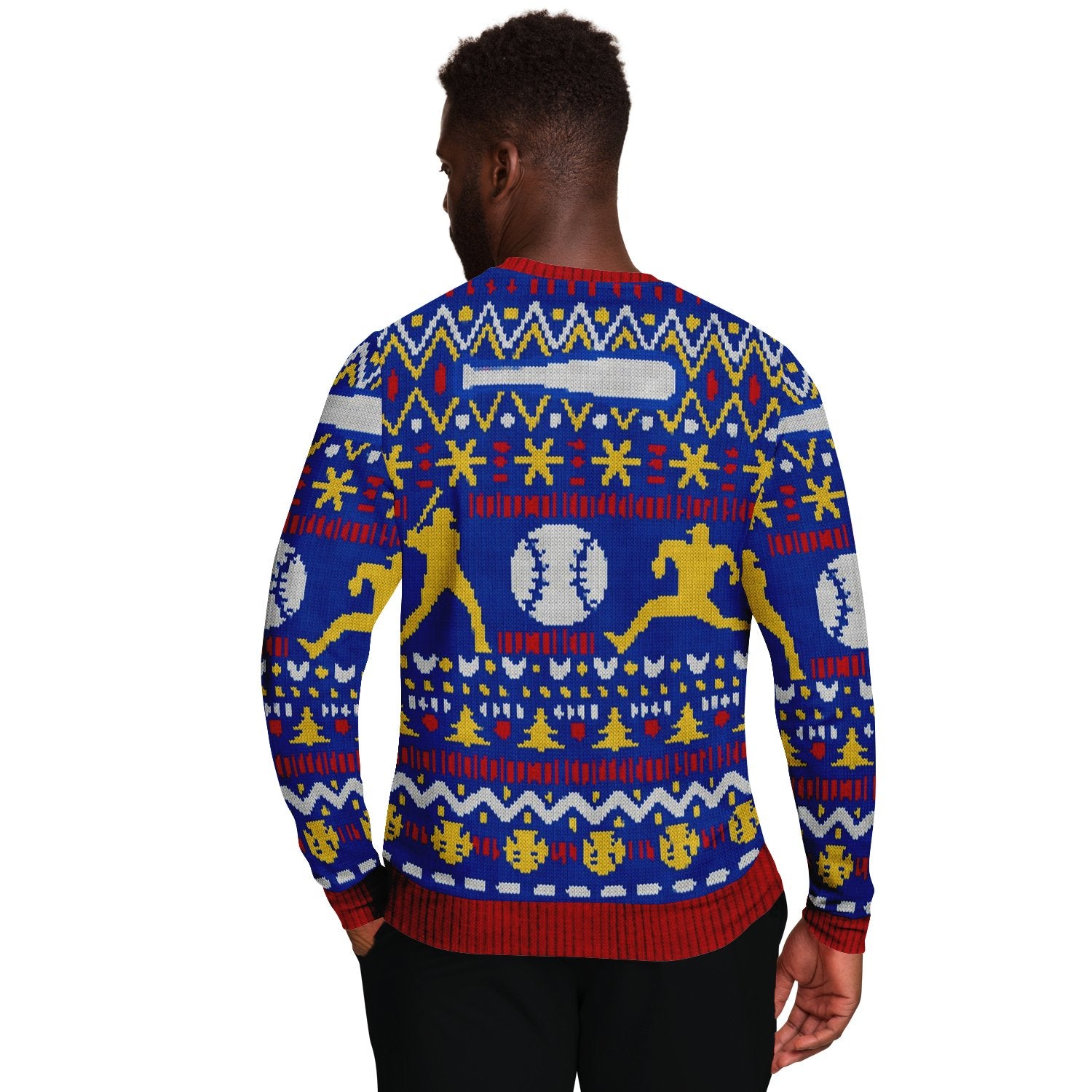 Home Run Baseball Uniform Ugly Christmas Sweater-grizzshop