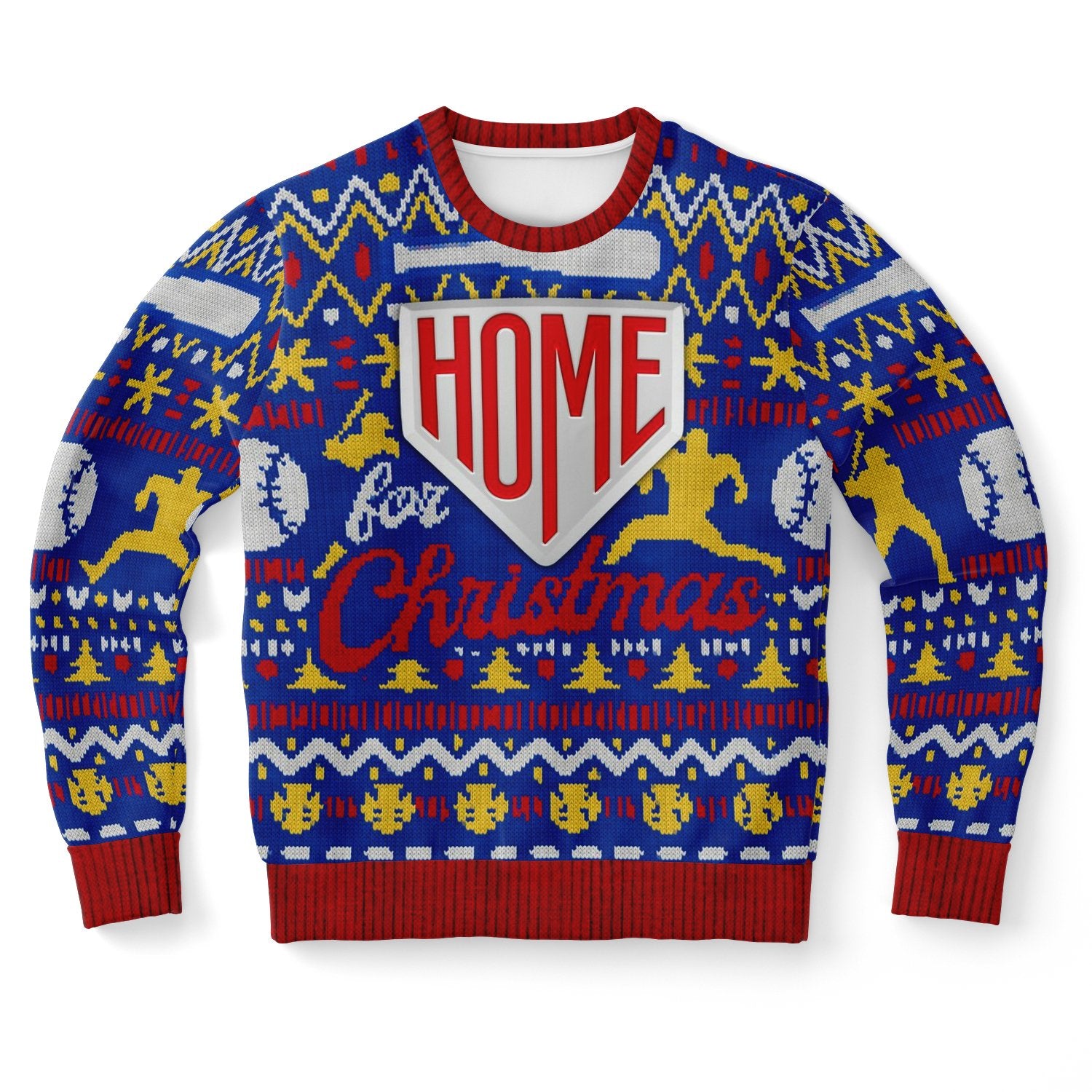 Home Run Baseball Uniform Ugly Christmas Sweater-grizzshop