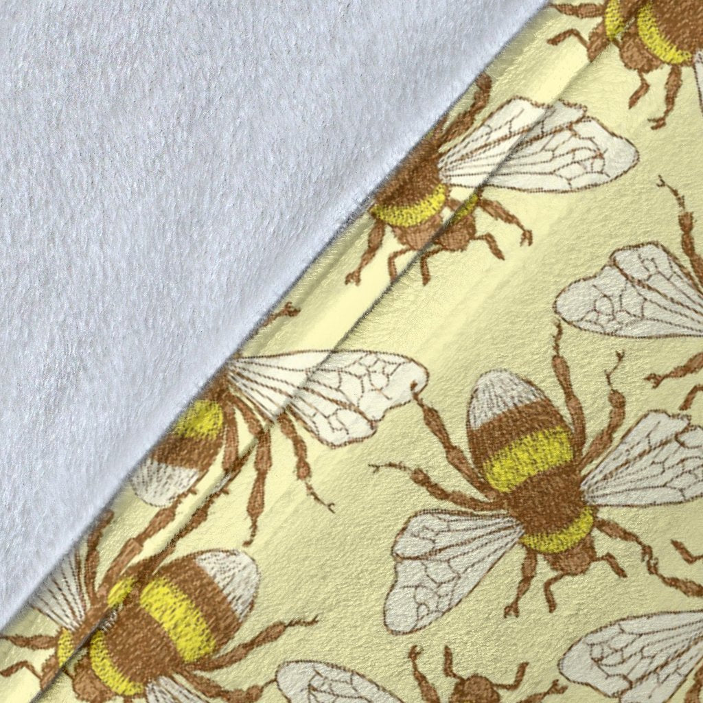 Honey Bee Gifts Pattern Print Blanket-grizzshop