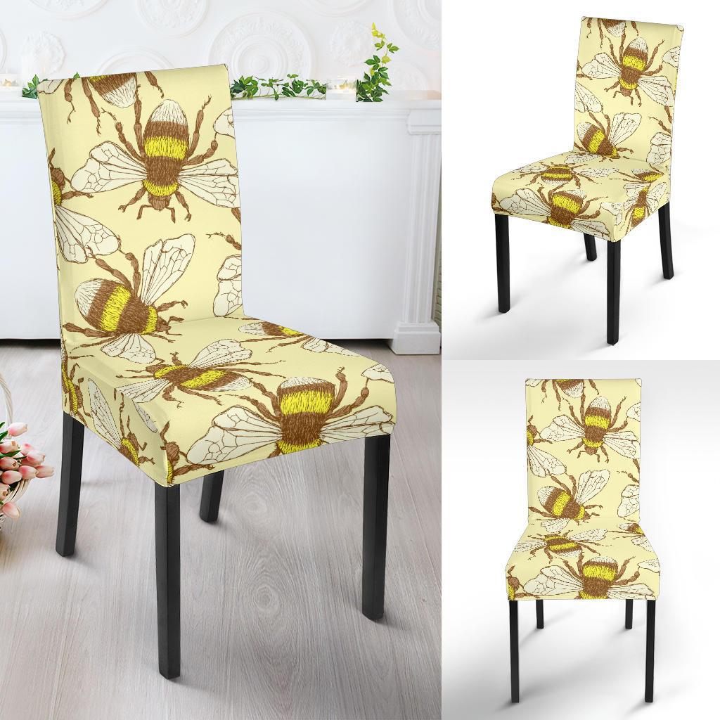 Honey Bee Gifts Pattern Print Chair Cover-grizzshop