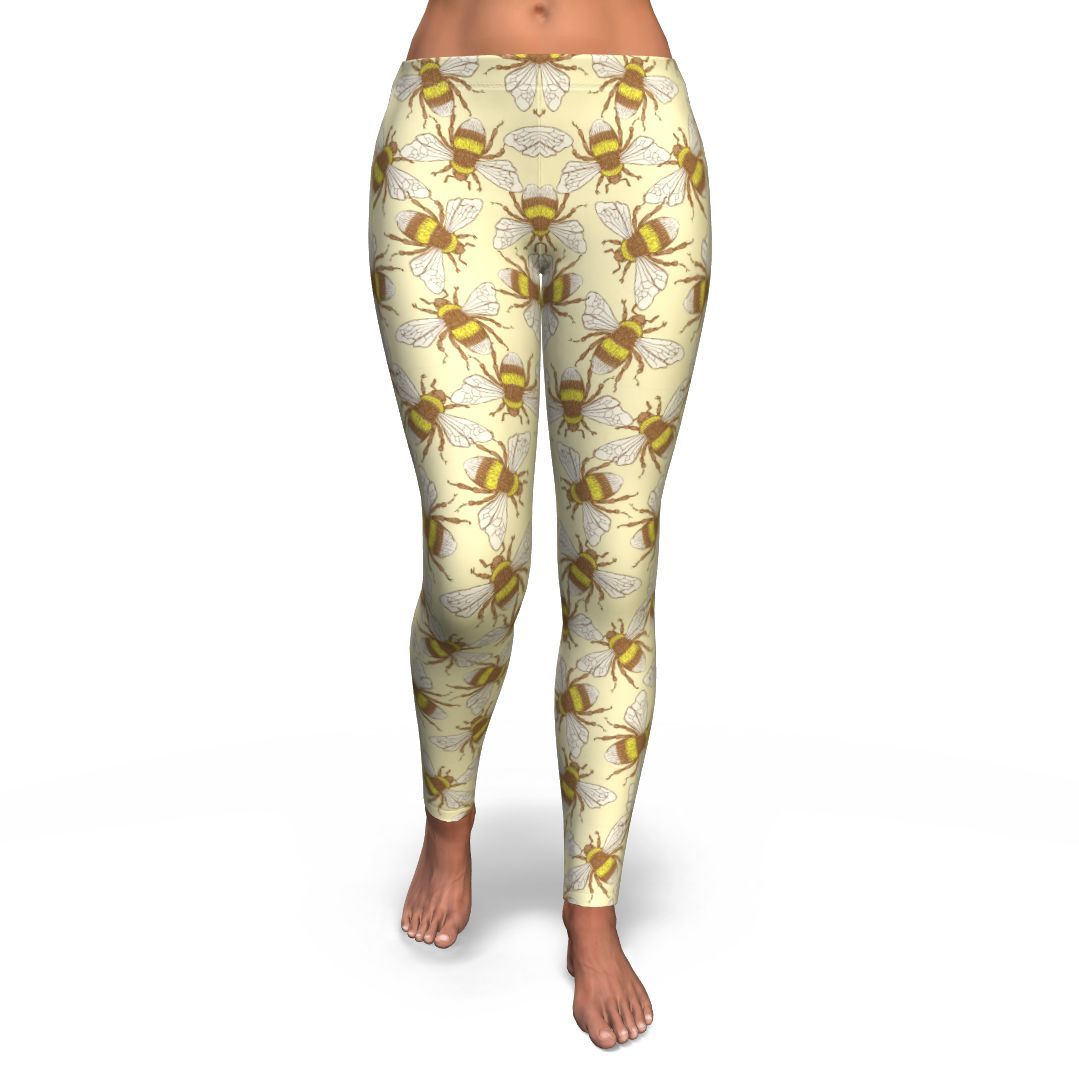 Honey Bee Gifts Pattern Print Pattern Women Leggings-grizzshop