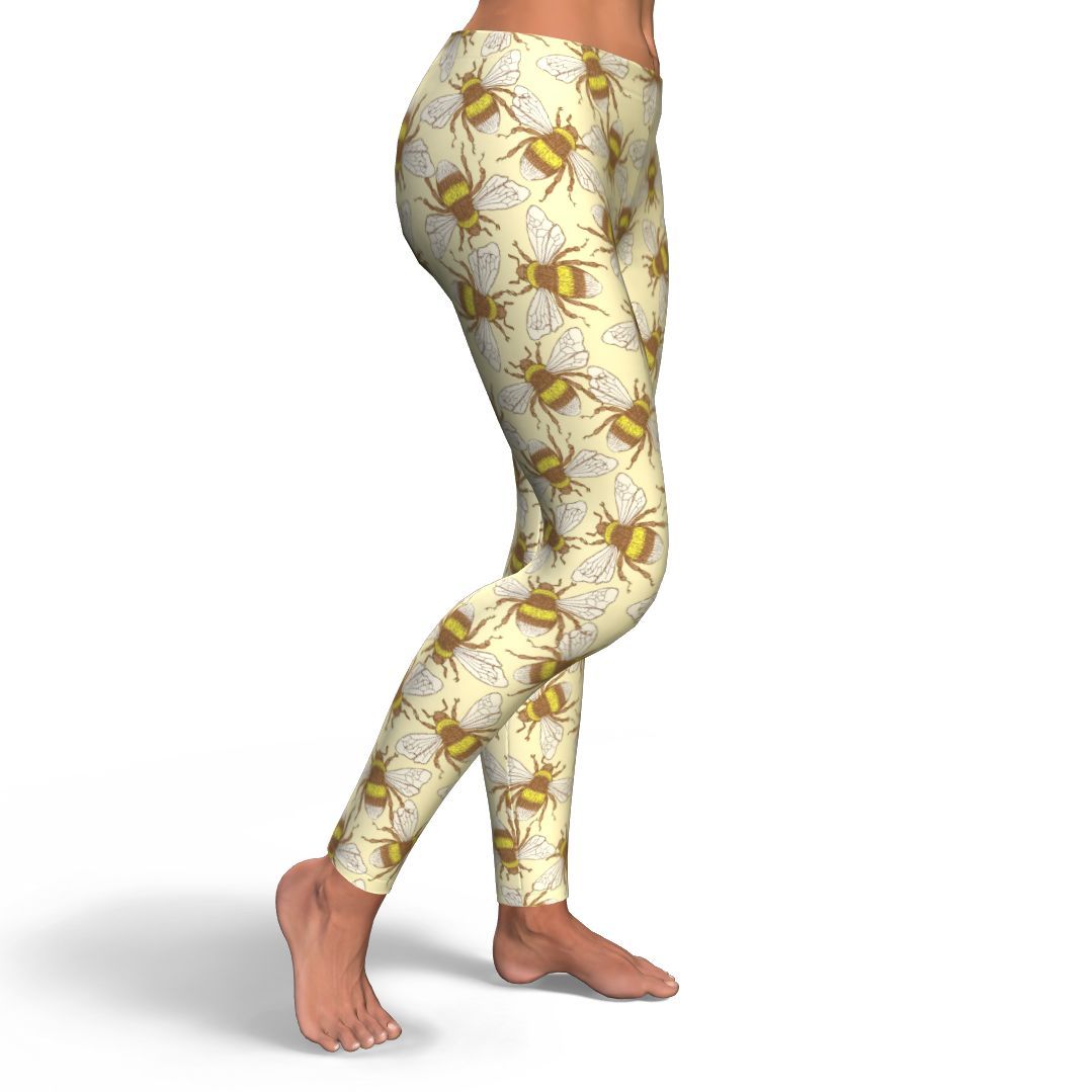 Honey Bee Gifts Pattern Print Pattern Women Leggings-grizzshop