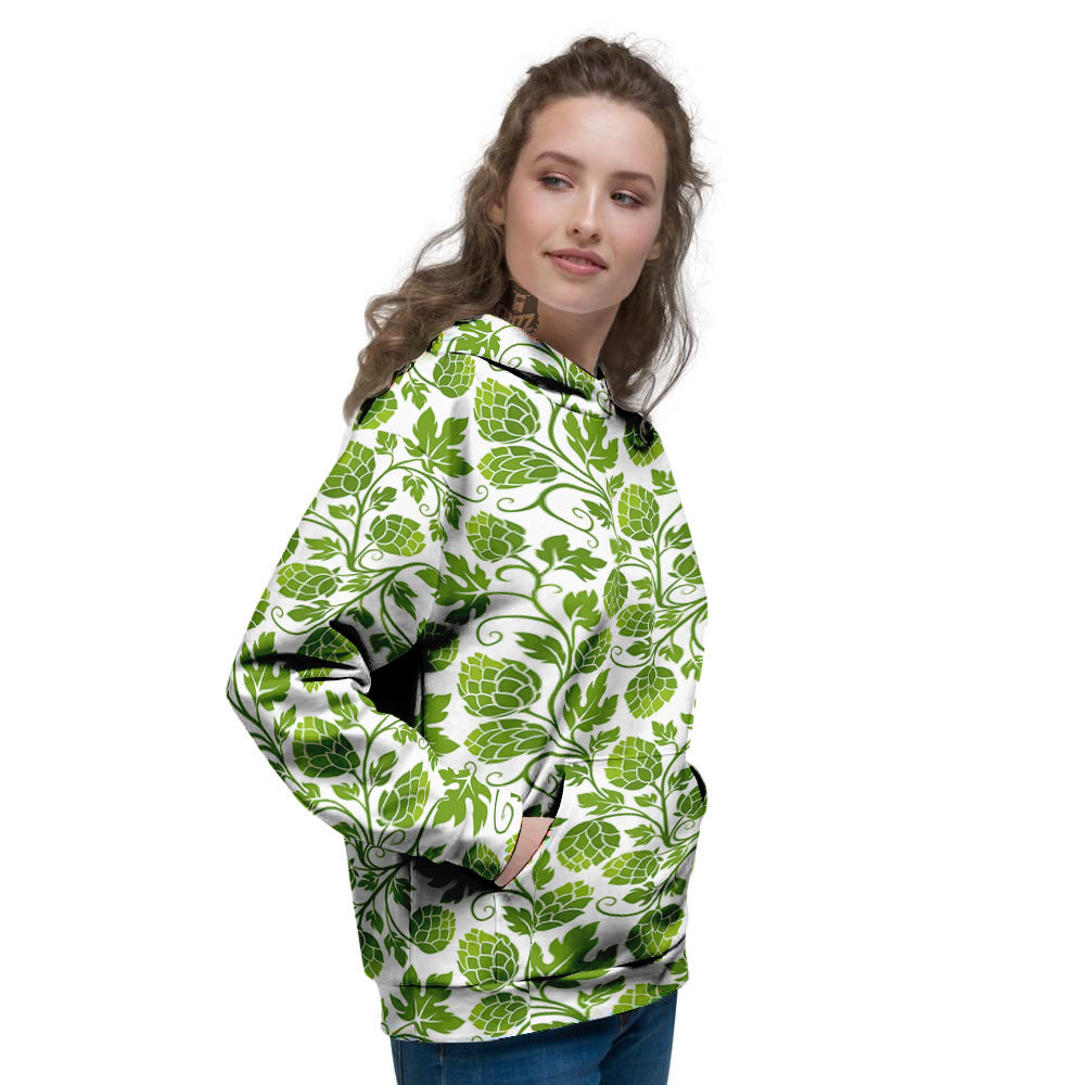 Hop Cone Cartoon Print Pattern Women's Hoodie-grizzshop