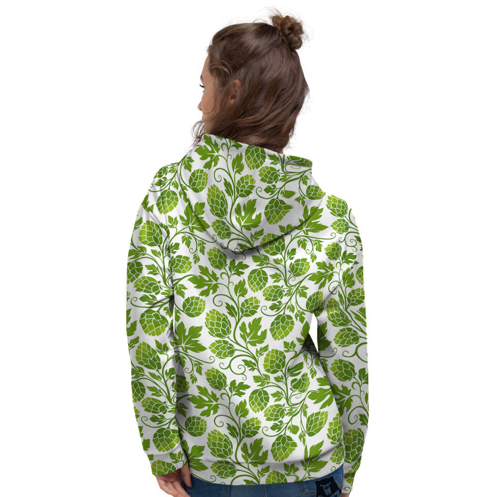 Hop Cone Cartoon Print Pattern Women's Hoodie-grizzshop