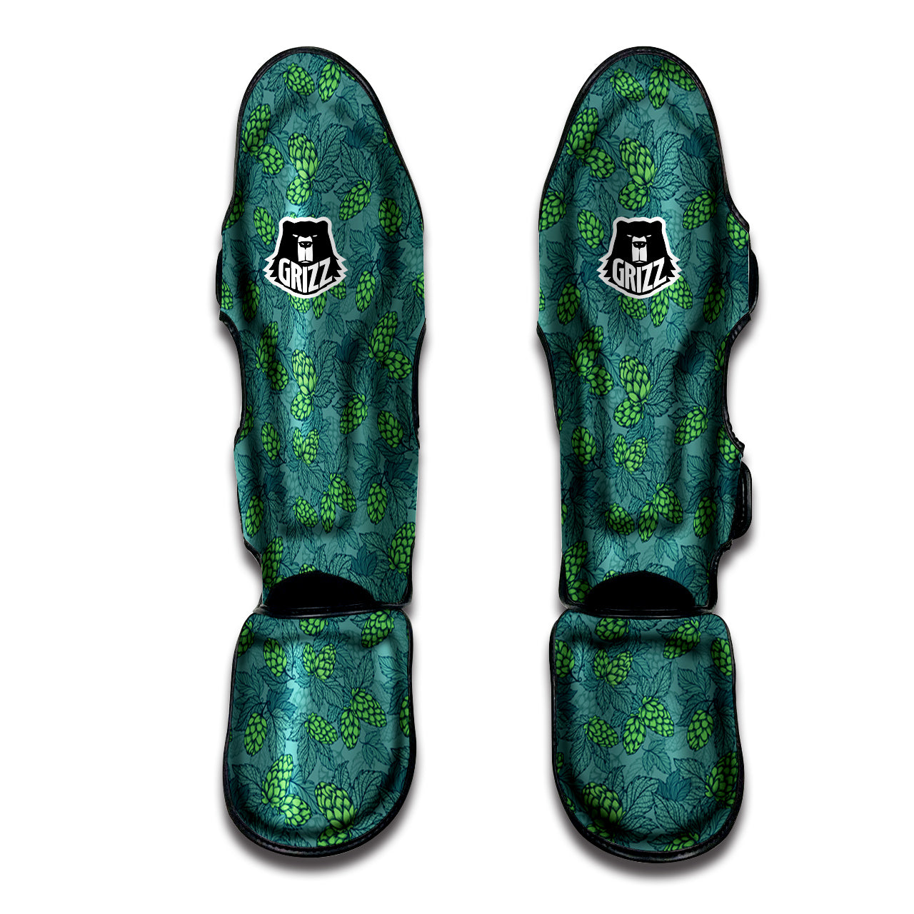 Hop Cone Cute Print Pattern Muay Thai Shin Guards-grizzshop