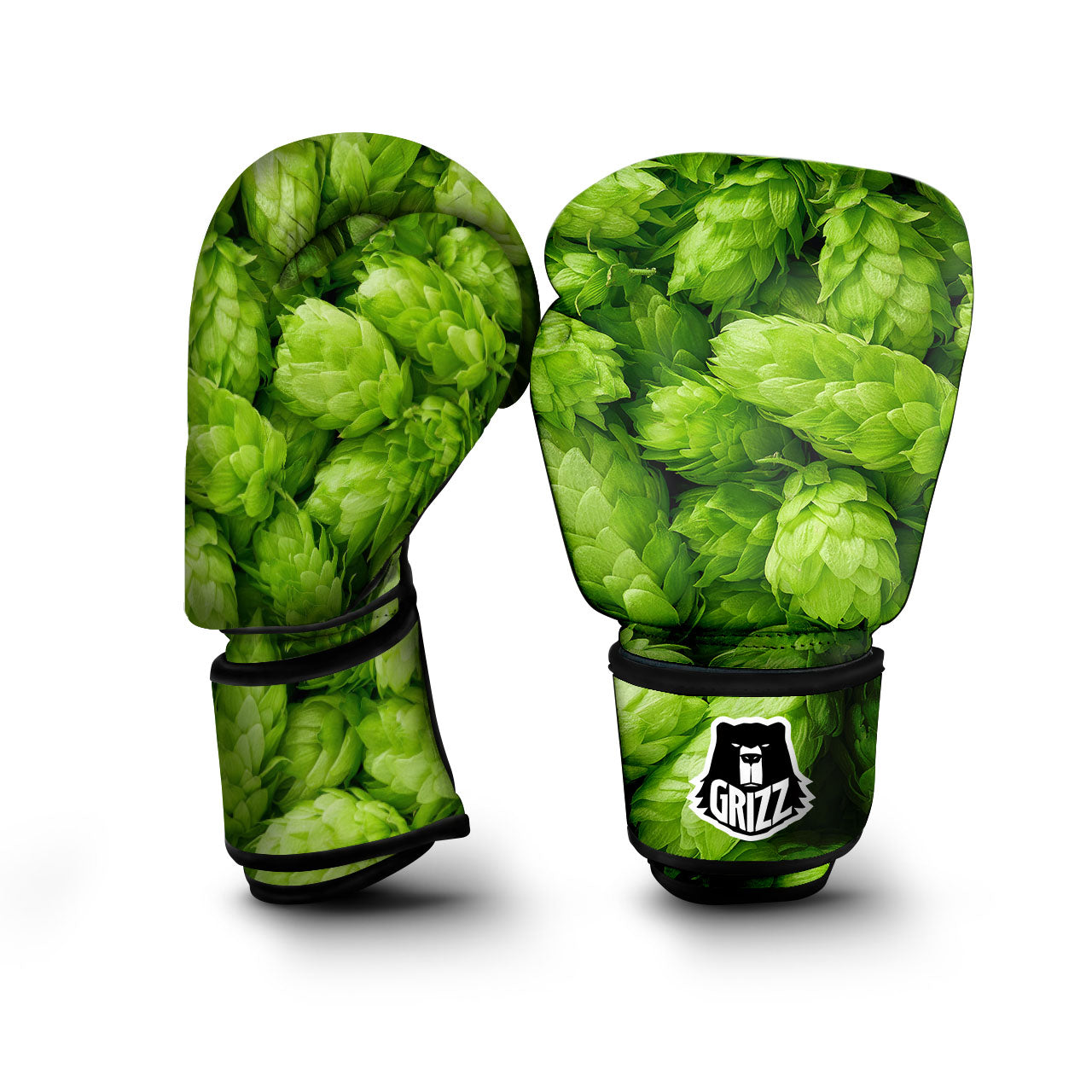Hop Cone Fresh Print Boxing Gloves-grizzshop