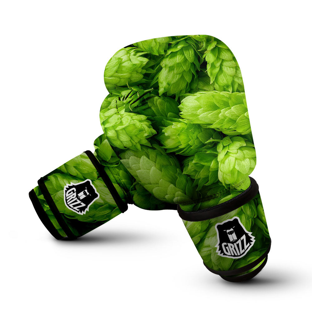 Hop Cone Fresh Print Boxing Gloves-grizzshop