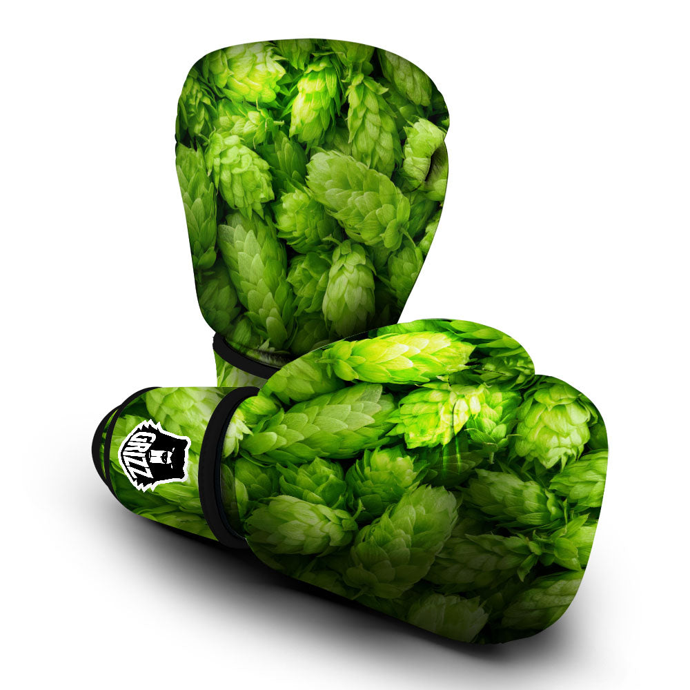 Hop Cone Fresh Print Boxing Gloves-grizzshop