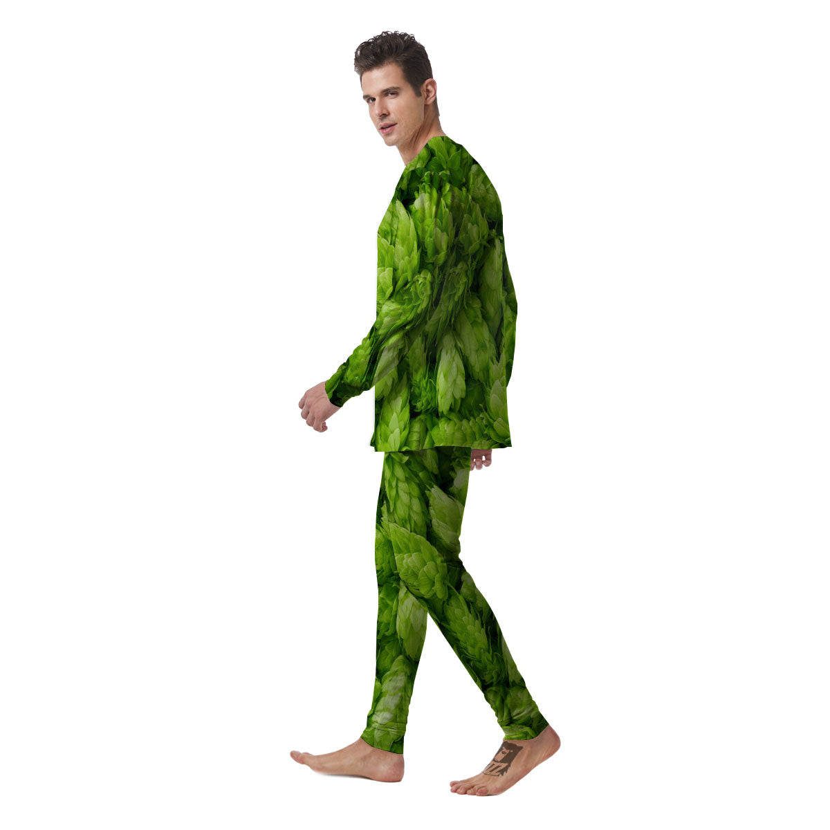 Hop Cone Fresh Print Men's Pajamas-grizzshop