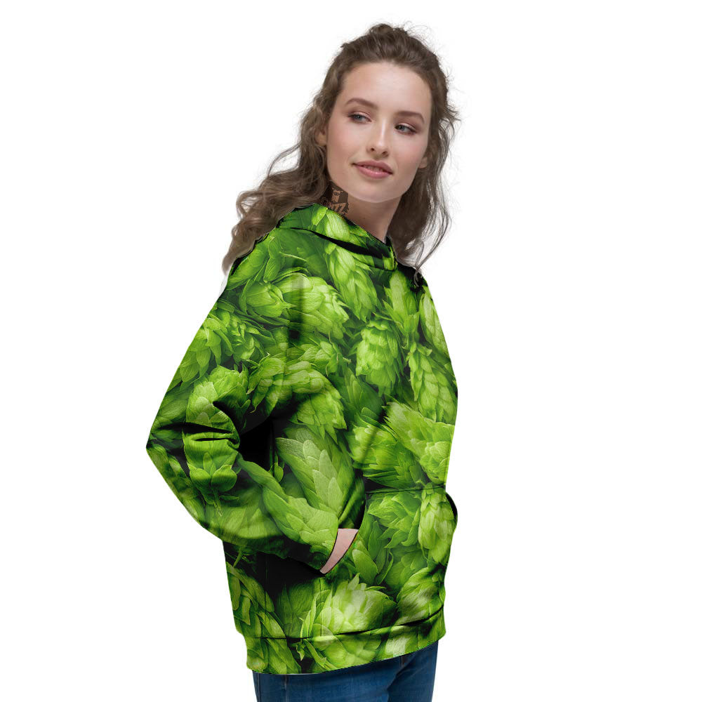 Hop Cone Fresh Print Women's Hoodie-grizzshop