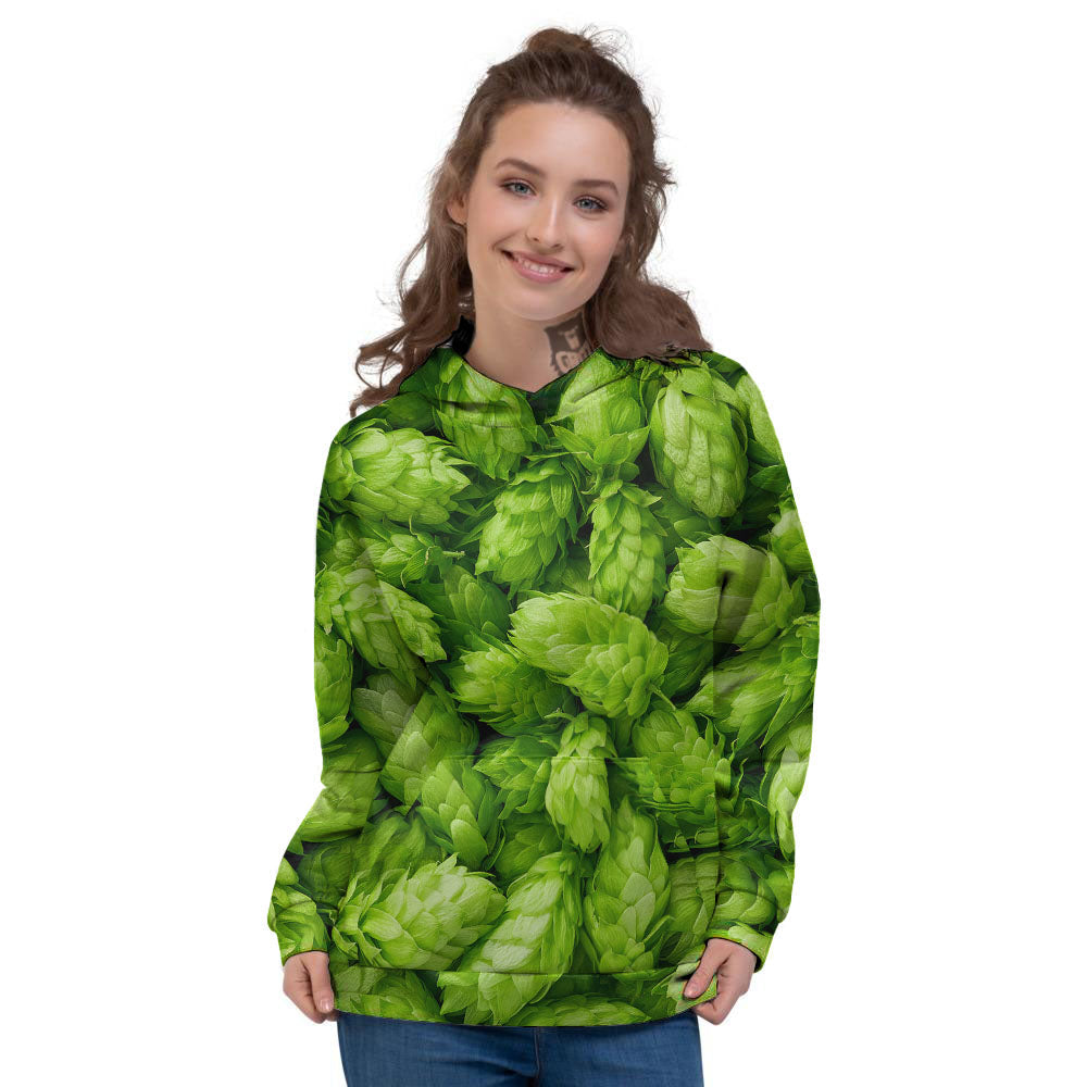 Hop Cone Fresh Print Women's Hoodie-grizzshop