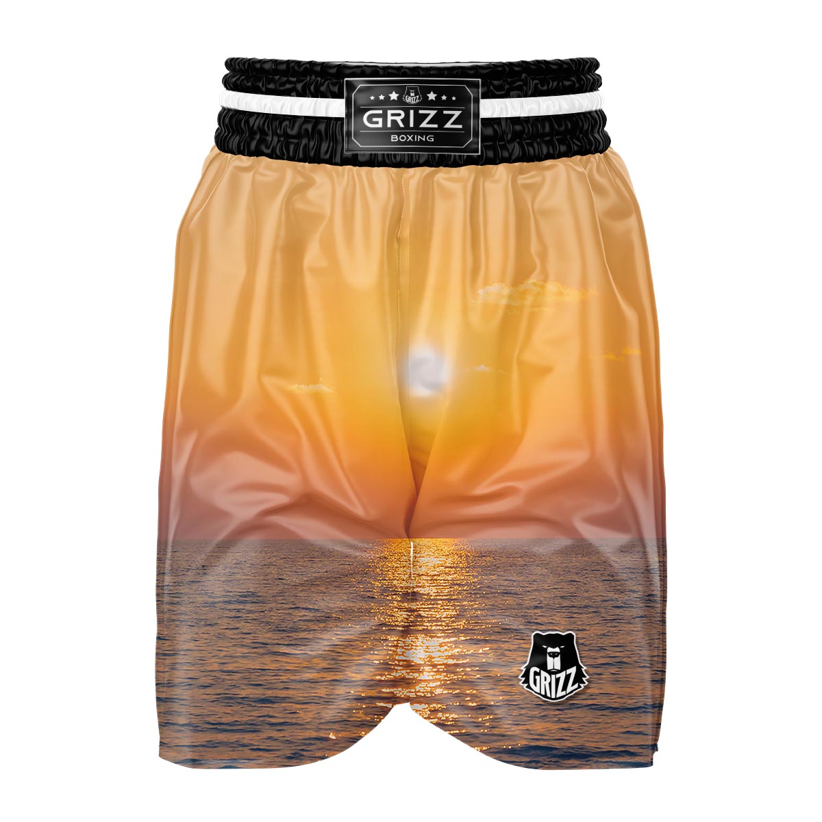 Horizon Sunrise Print Boxing Shorts-grizzshop