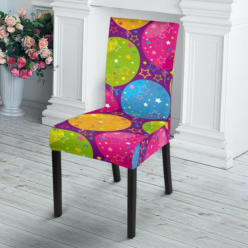 Hot Air Balloon Colorful Pattern Print Chair Cover-grizzshop