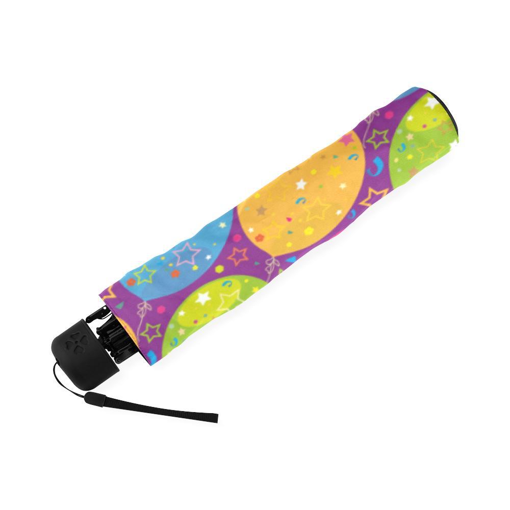 Hot Air Balloon Colorful Pattern Print Foldable Umbrella-grizzshop