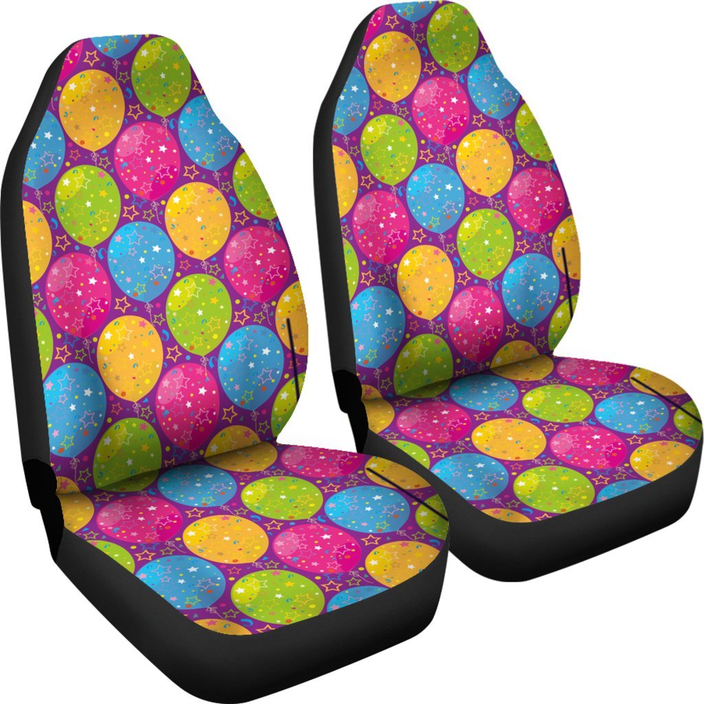 Hot Air Balloon Colorful Pattern Print Universal Fit Car Seat Cover-grizzshop