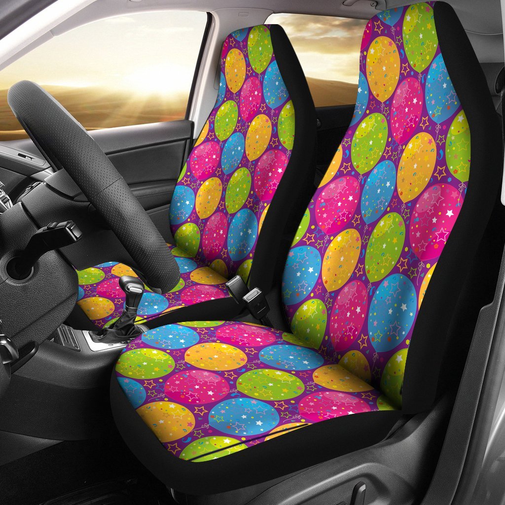 Hot Air Balloon Colorful Pattern Print Universal Fit Car Seat Cover-grizzshop