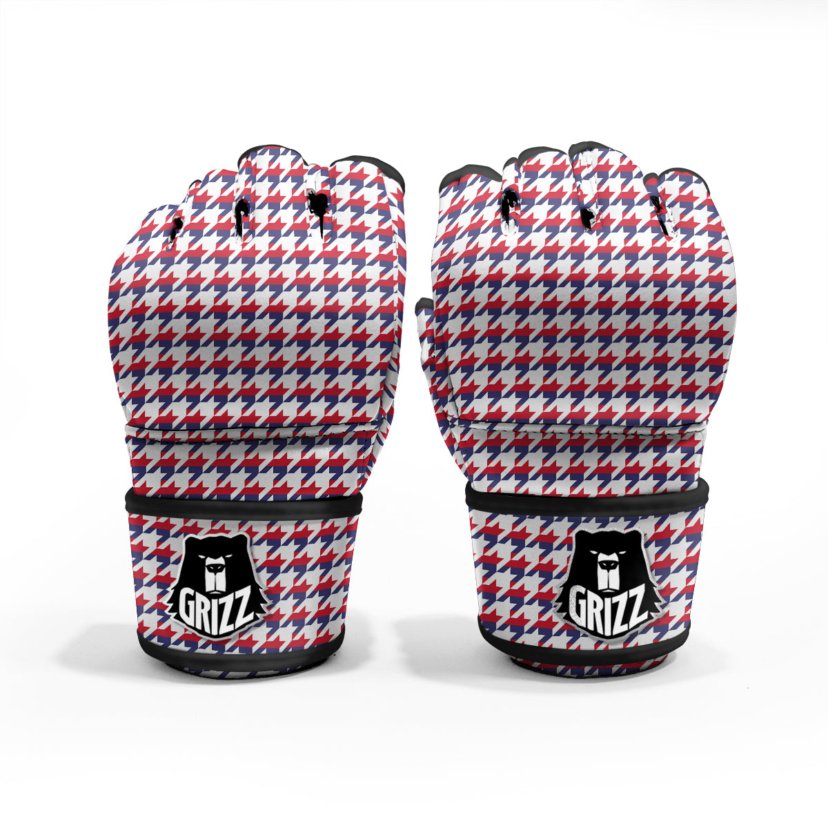 Houndstooth American Print Pattern MMA Gloves-grizzshop