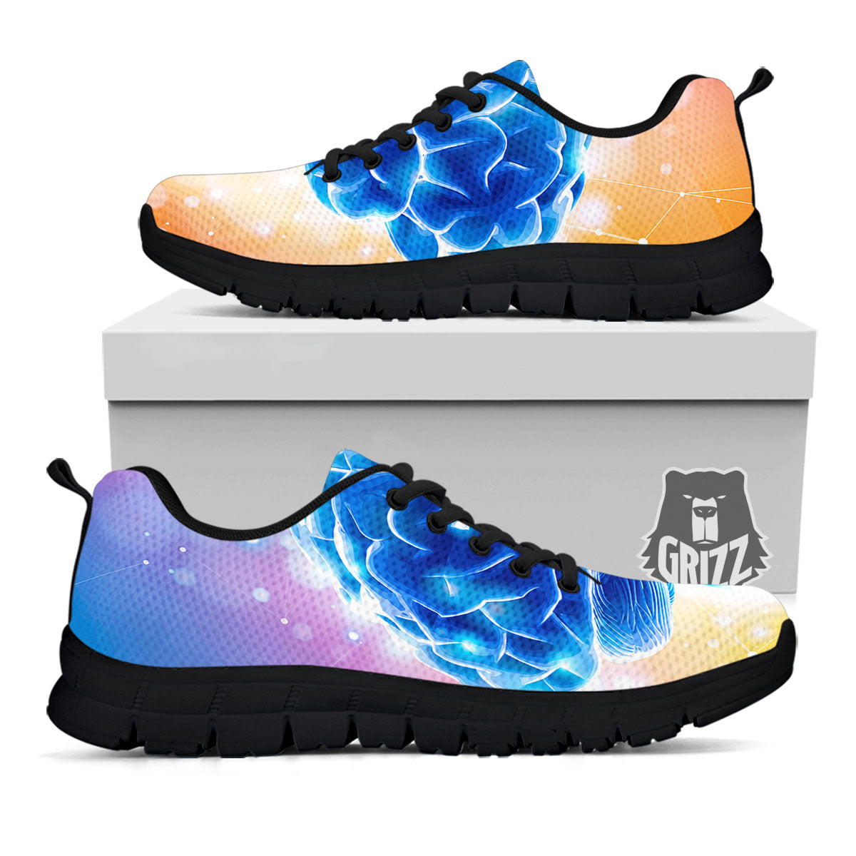 Human Brain Black Sneaker-grizzshop