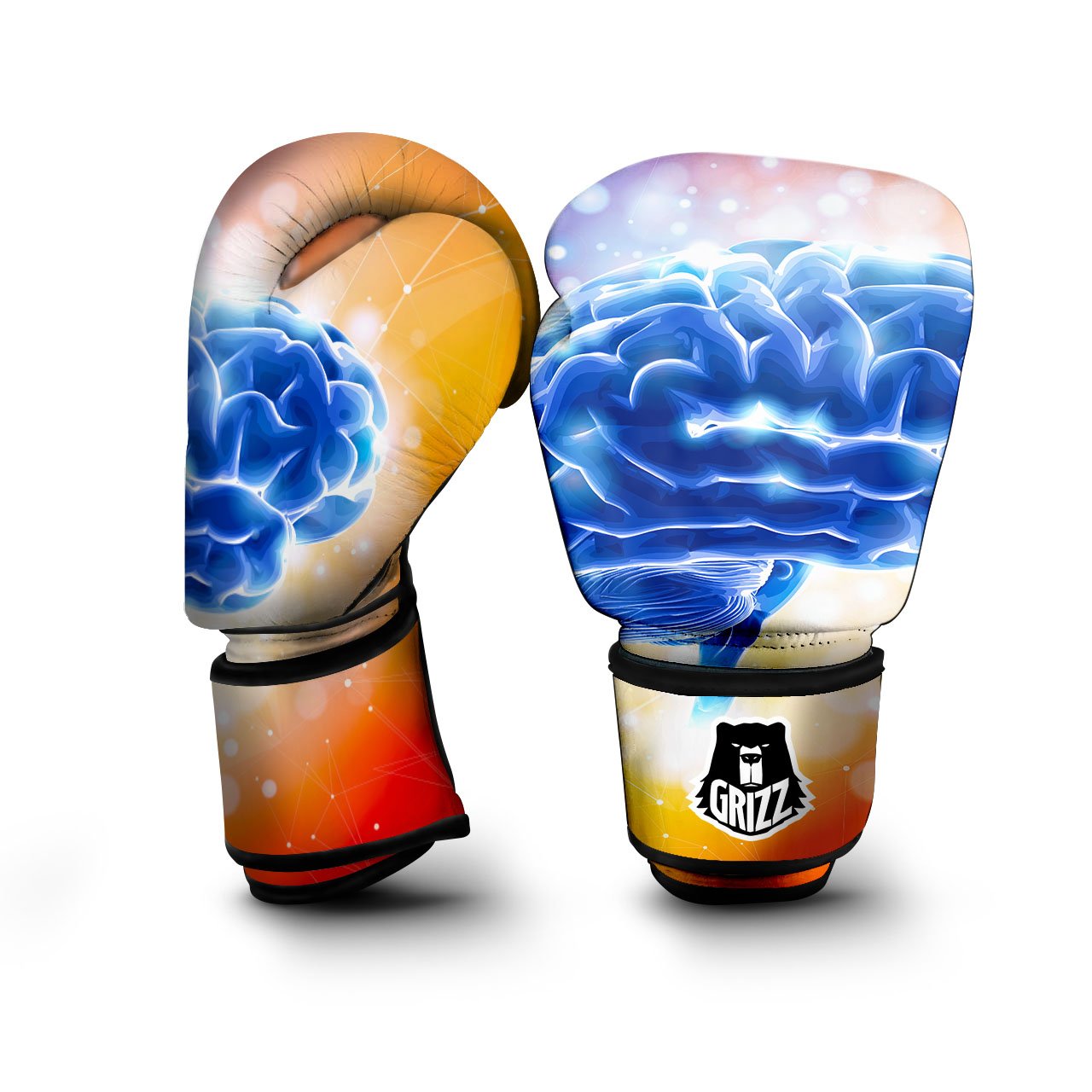 Human Brain Boxing Gloves-grizzshop